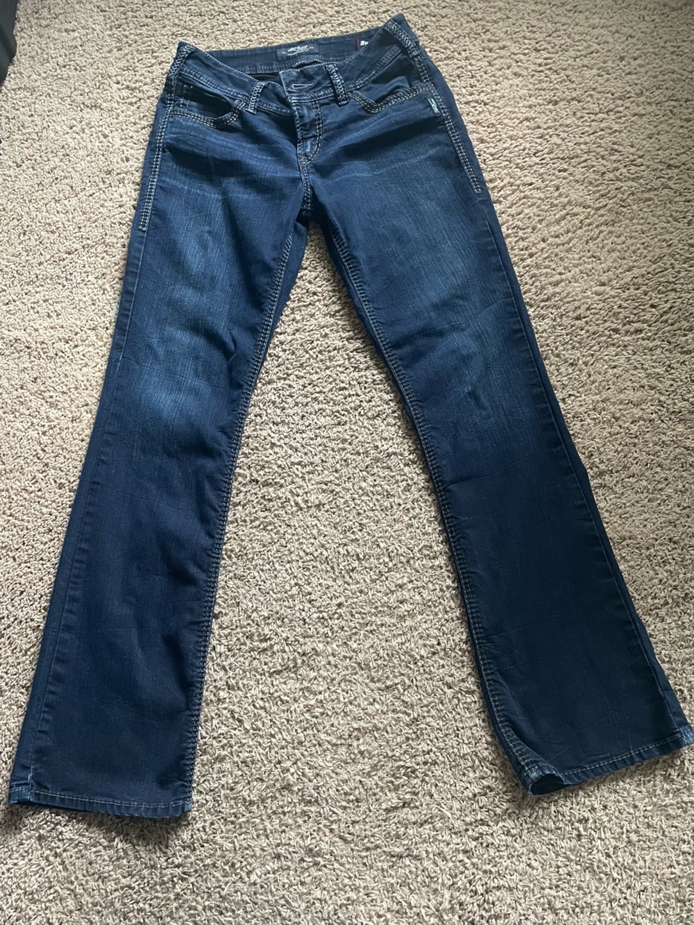 Silver Suki Dark Blue Women's Bootcut Jeans
